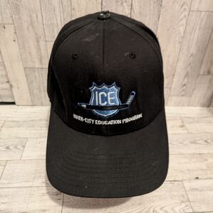 inner City Education Program Black  Cap with Blue Logo